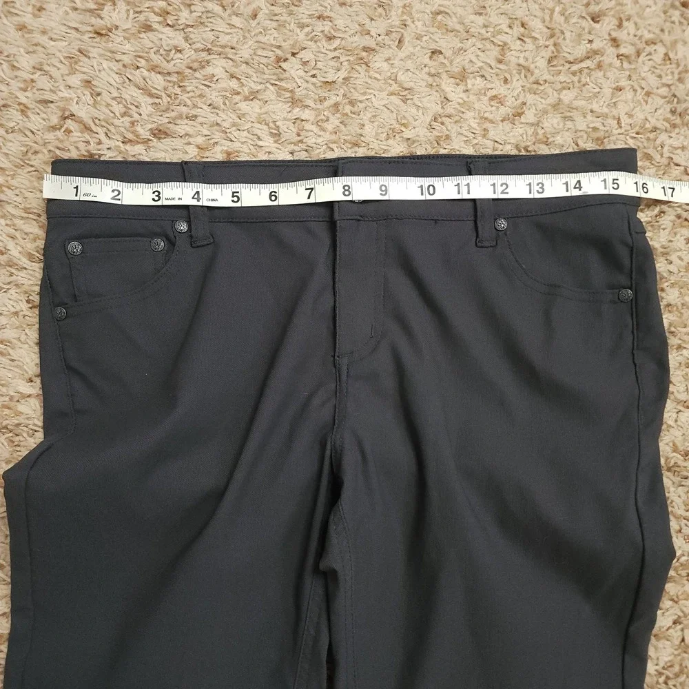 prAna Regular‎ Inseam Womens 10 Skinny Leg Gray Mid-Rise Jeans